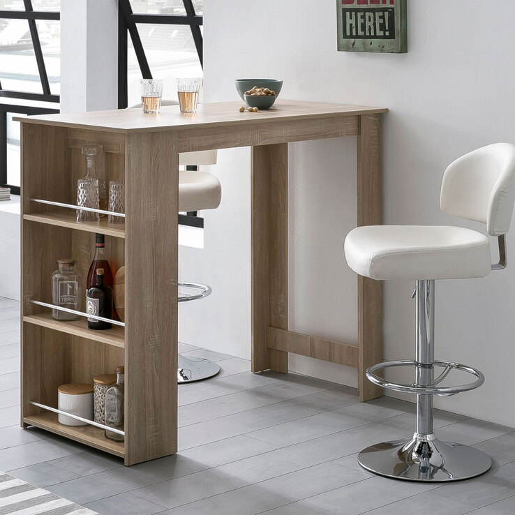 Bartisch Sorigao 120 x 107,5 cm Eiche Sonoma