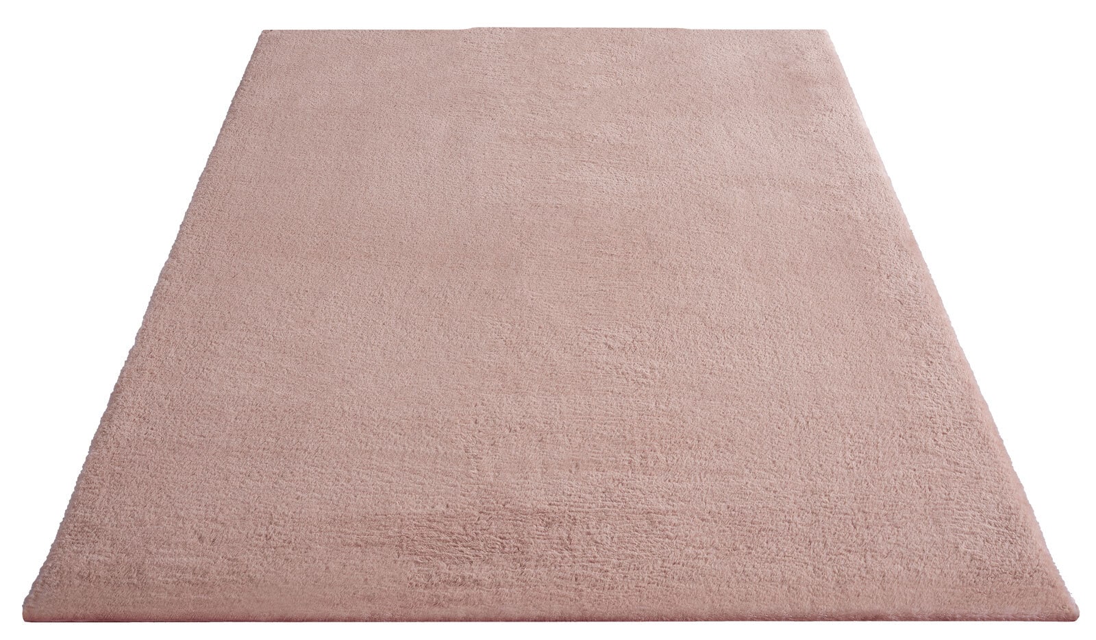 Teppich Fuzzy Rosé Kunstfell 120x170 cm rosa