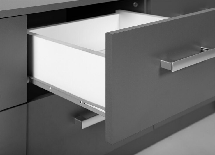 Kommode Robert 6 grau 121,8 x 50,8 x 40 cm