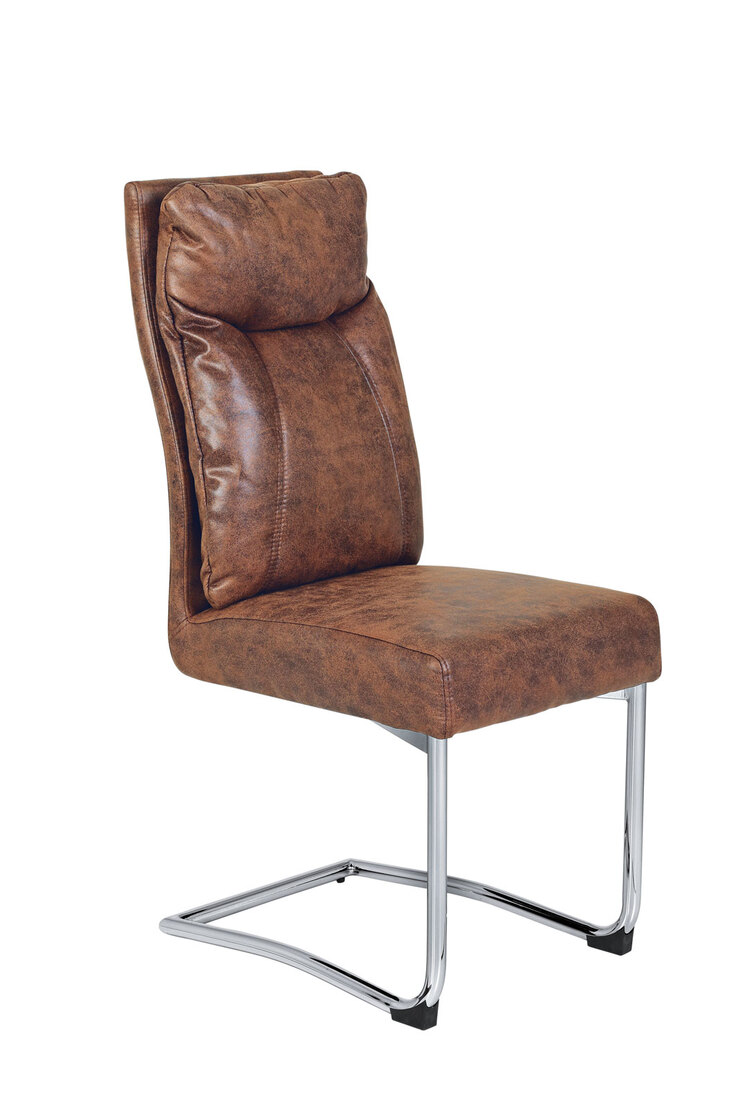 Stuhl Brenda S Textilbezug Braun 46x103x66 cm