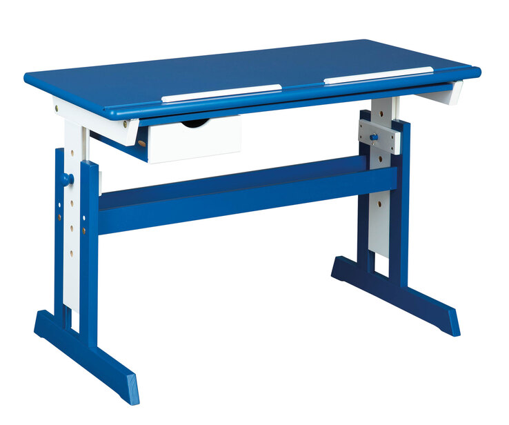 Kinder Schreibtisch David 109 x 55 cm Blau/Weiß