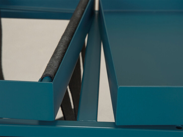 Beistelltisch Till MAGAZIN 35 x 40 x 35 cm Metall Petrol