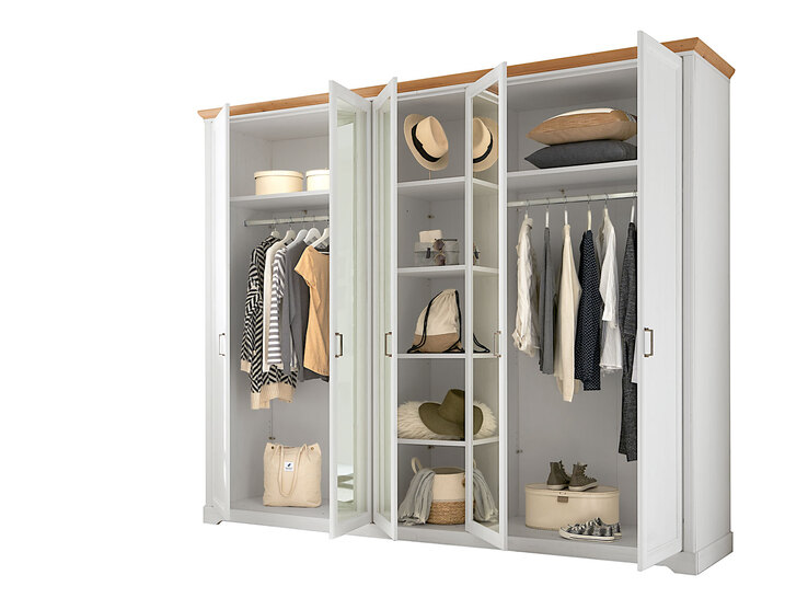 Kleiderschrank Jasmin 266 x 220 cm Anderson Pine/Abs. Artisan Eiche
