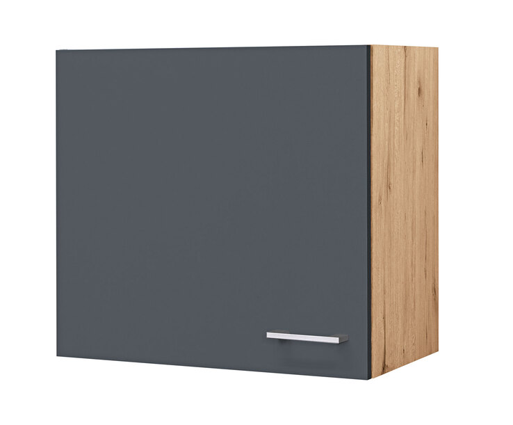 Hängeschrank Tiago Basaltgrau/Braun 60 x 54 x 32 cm
