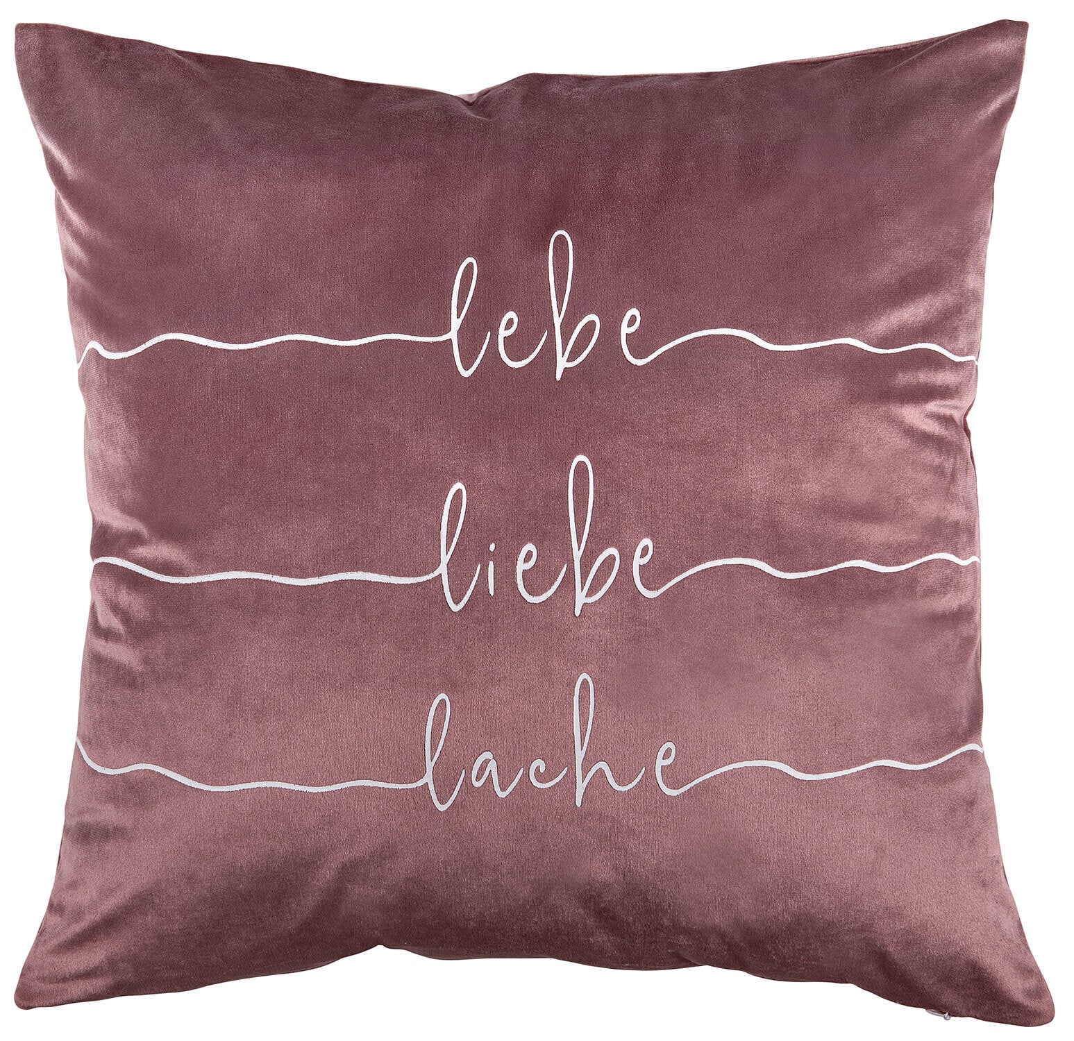 Dekokissen "lebe, liebe, lache" Rosa