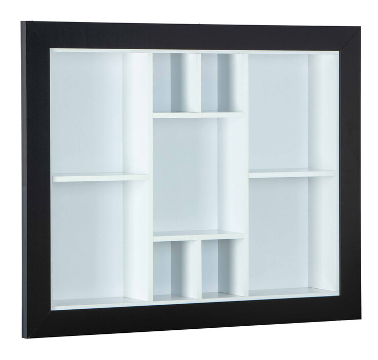 Sammlervitrine Thomas Schwarz/Weiß 90,5x70,5x13,7 cm