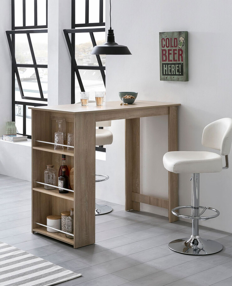 Bartisch Sorigao 120 x 107,5 cm Eiche Sonoma