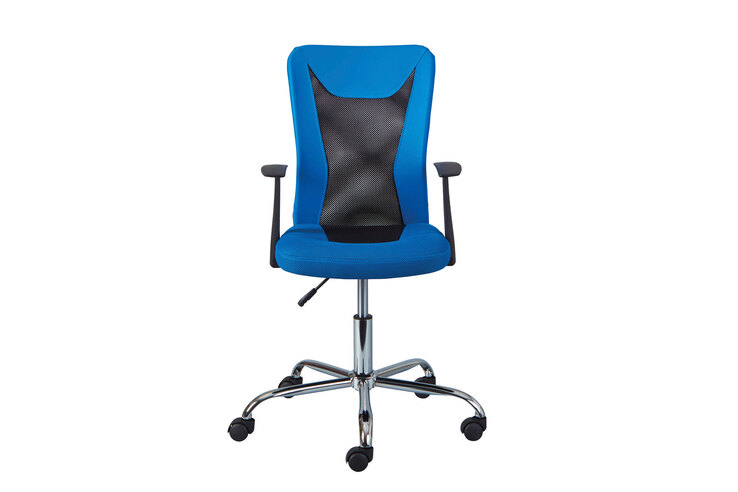 Kinder-Drehstuhl Fritz blau/schwarz