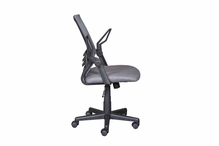 Drehstuhl Ludwig grau/schwarz 57 x 90,5-100 x 59,9 cm