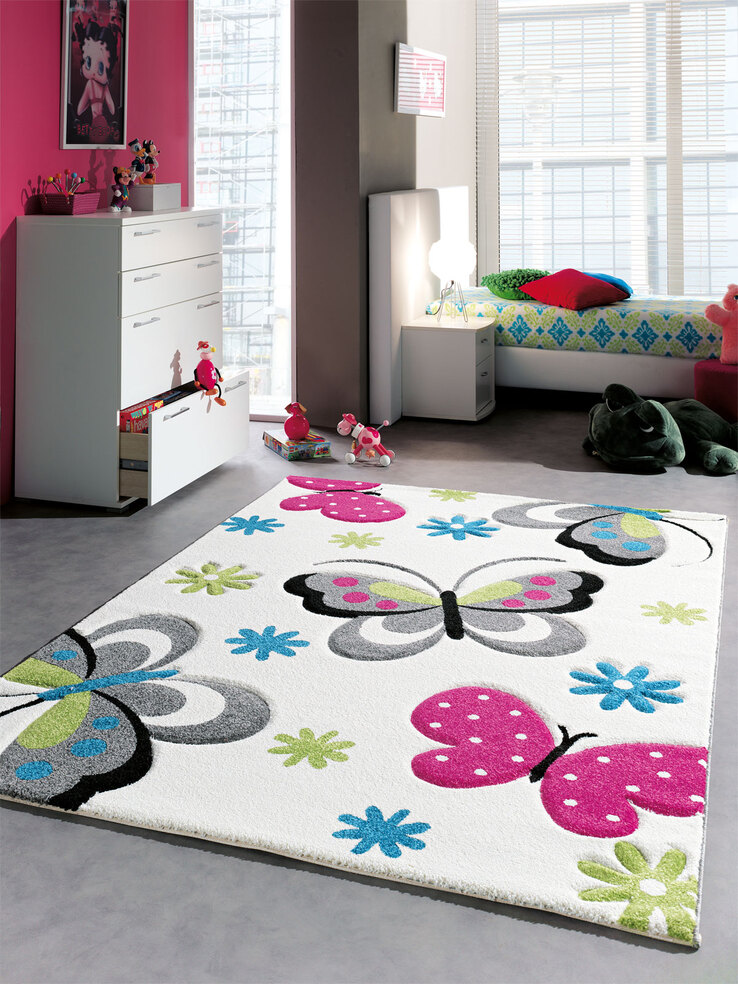 Friseeteppich Diamond Cream 80 x 150 cm mehrfarbig