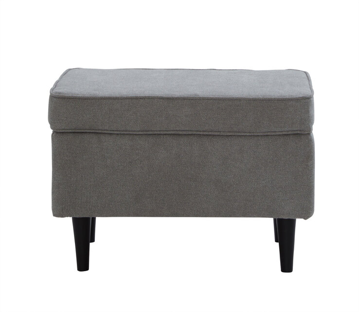 Hocker Olivia 63x43x42 cm schlamm