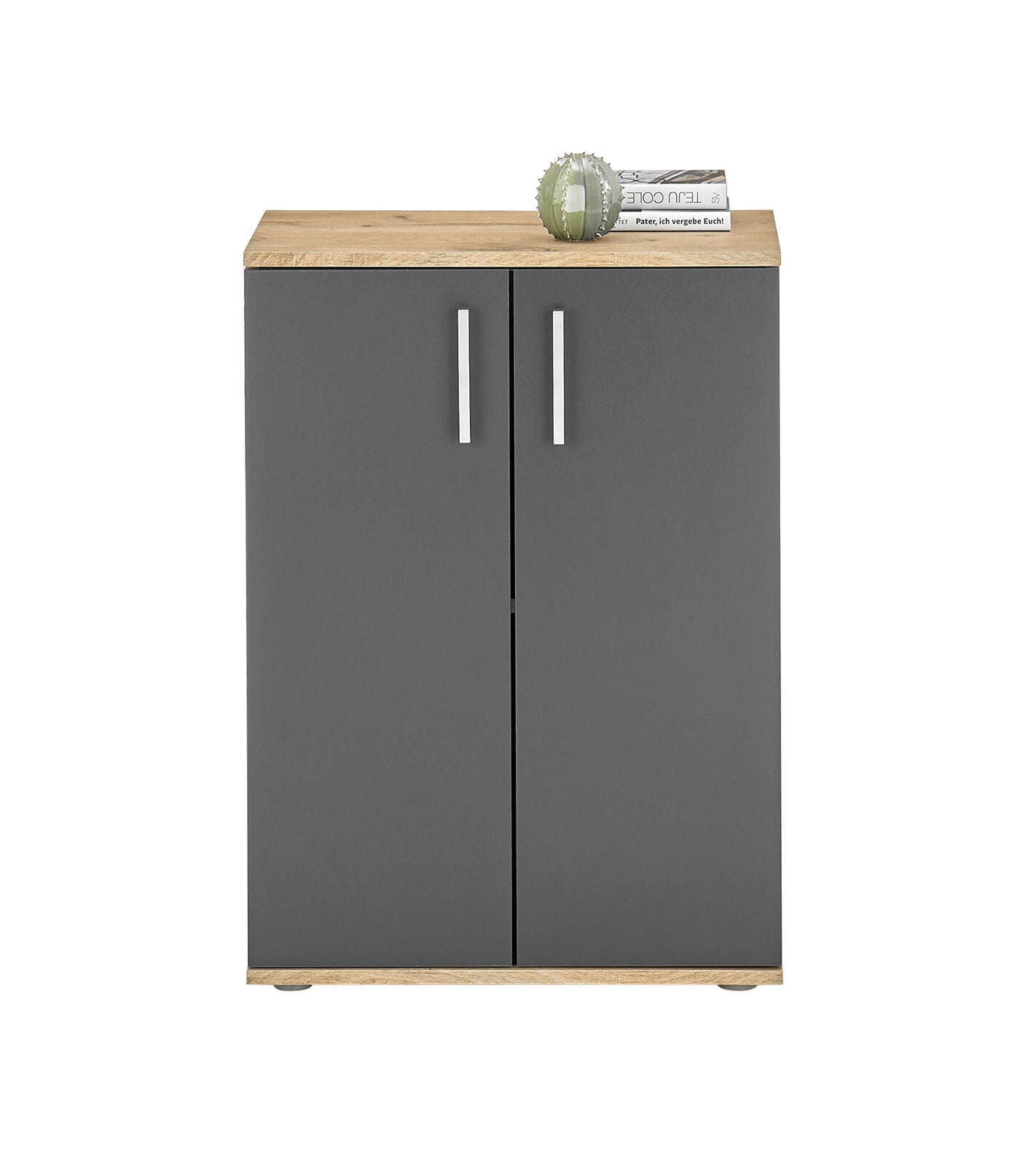 Kommode Vanni1 60 x 84 cm Viking Oak-Dekor/Grau