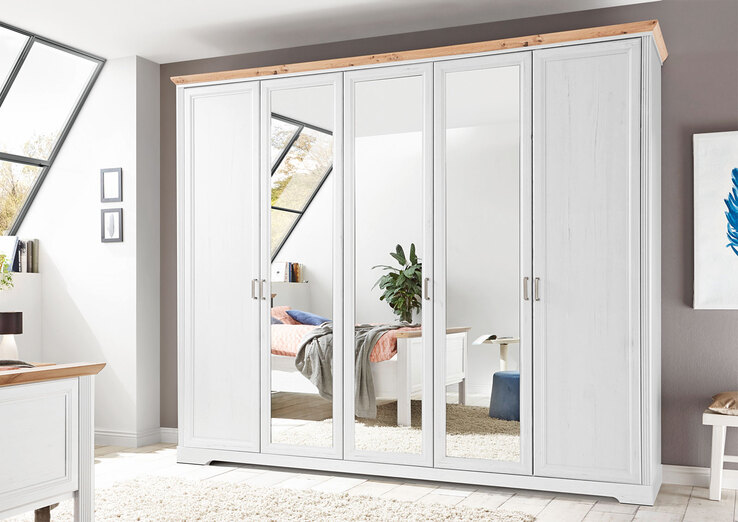 Kleiderschrank Jasmin 266 x 220 cm Anderson Pine/Abs. Artisan Eiche