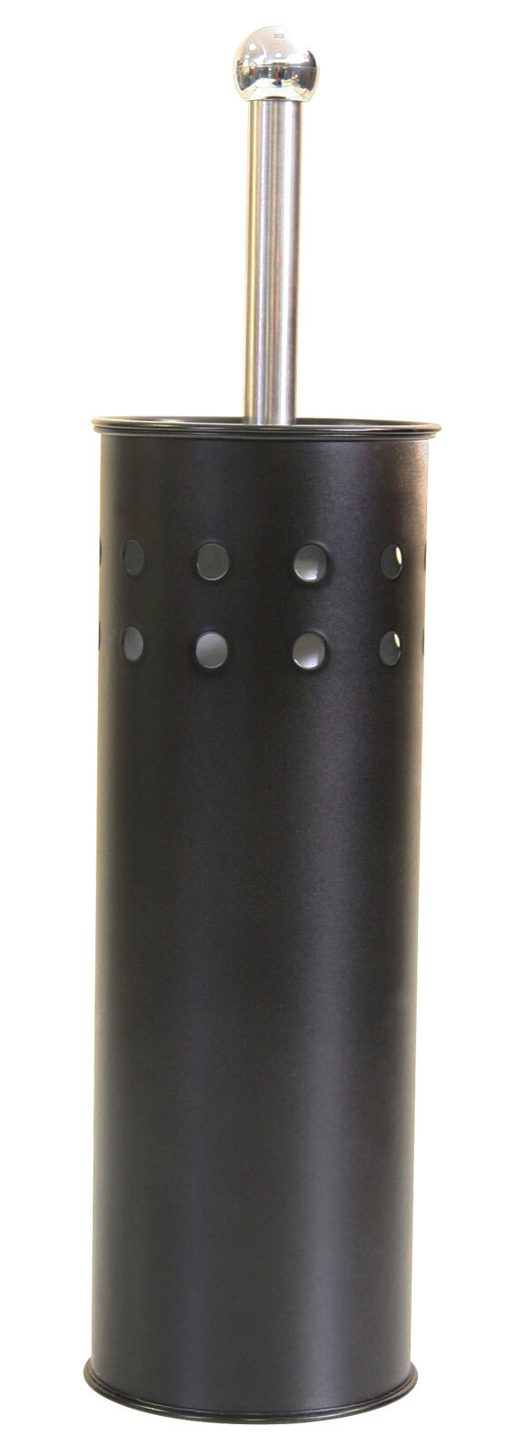 Edelstahl WC-Garnitur Darlina 42 cm schwarz
