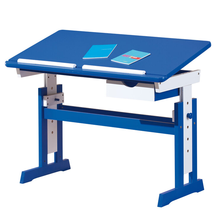 Kinder Schreibtisch David 109 x 55 cm Blau/Weiß
