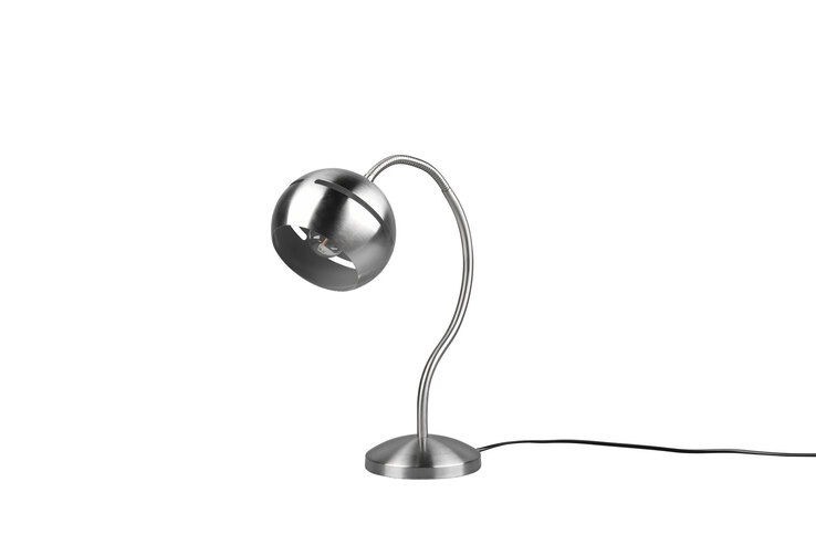 Fletcher Tischleuchte 593300107 grau, silberfarbig, B/H: 15 / 42,5 cm, Metall
