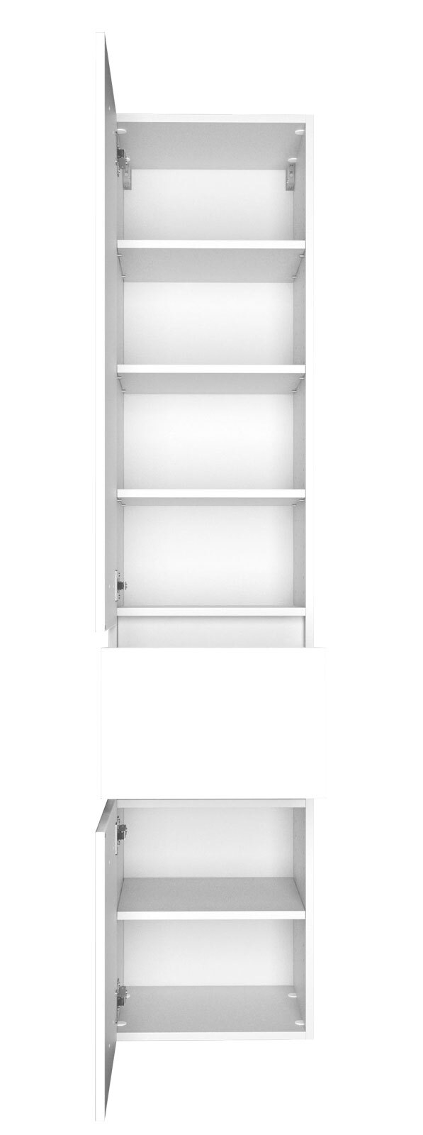 Hochschrank Baabe 40 x 180 cm Weiß matt