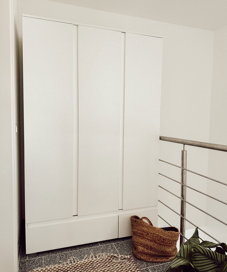 Kleiderschrank Image Weiß 120 x 191 x 55 cm