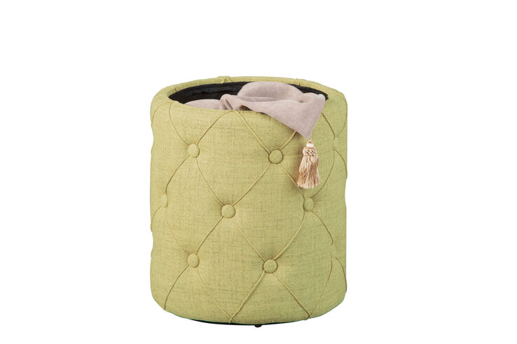 Hocker Romeo gelbgrün 34 x 40 x 34 cm