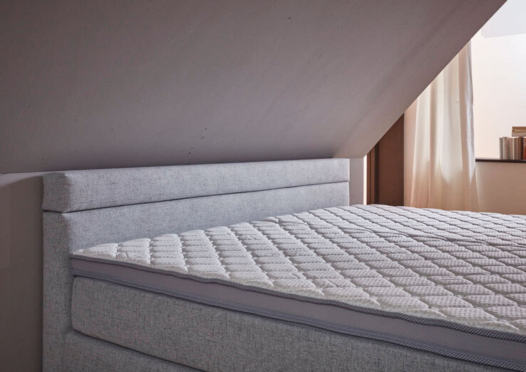 Boxspringbett Vernon Silber 180 x 200 cm