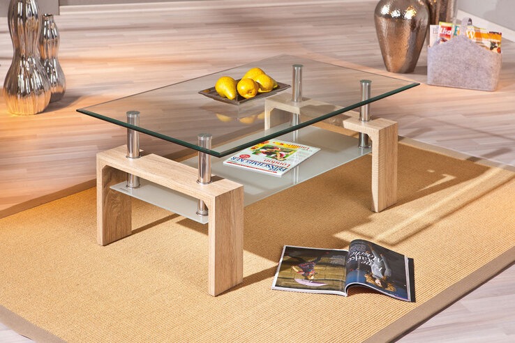 Couchtisch Eric Sonoma-Eiche MDF 100x45x60 cm