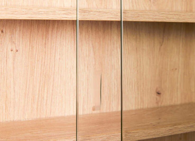 Sammlervitrine Mats Artisan-Eiche Dekor 80x60x9,5 cm