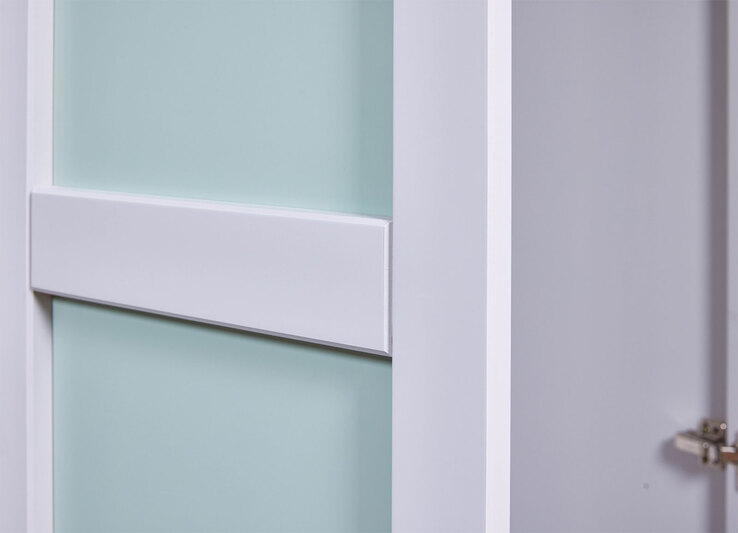 Drehtürenschrank Kilian weiß/pastellgrün 92 x 205 cm