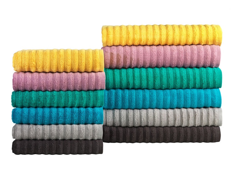 Handtuch Wave Grau ca. 50 x 100 cm