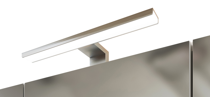 Spiegelschrank Gent weiß/braun B/H/T 60x64x20 cm