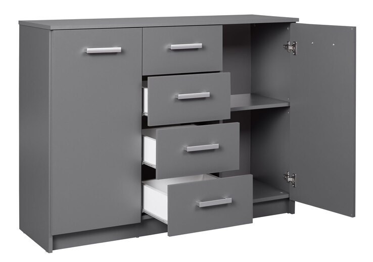 Kommode Robert 2T4S grau