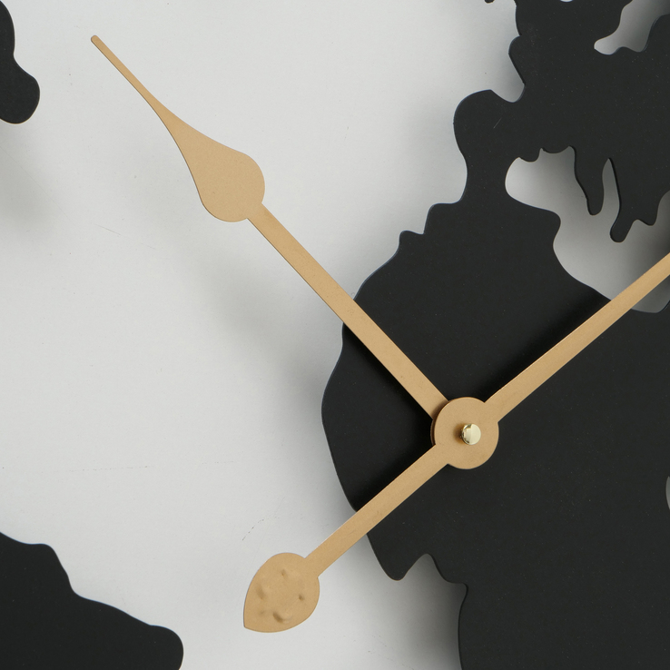 Wanduhr Union Analog schwarz/gold