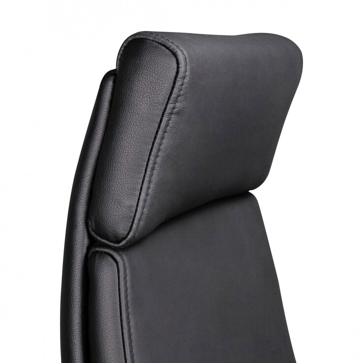 Chefsessel Porto Leder 68 x 118 cm schwarz