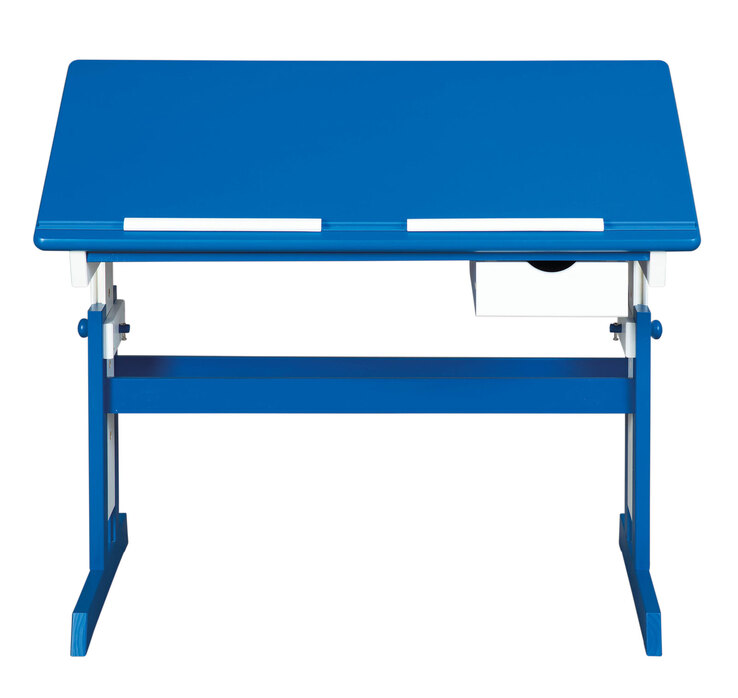Kinder Schreibtisch David 109 x 55 cm Blau/Weiß