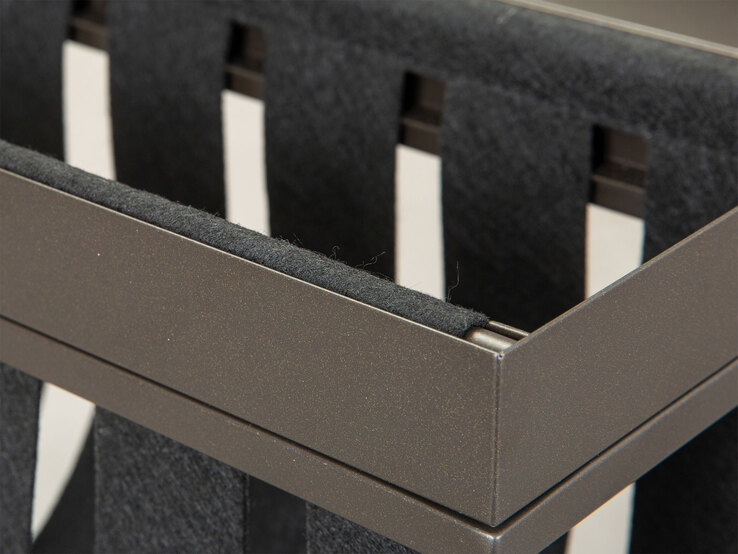 Beistelltisch Till MAGAZIN 35 x 40 x 35 cm Metall Anthrazit