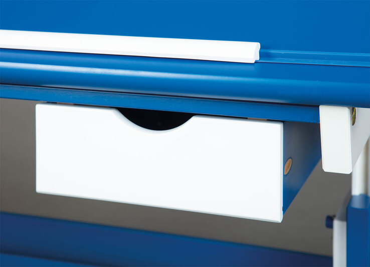 Kinder Schreibtisch David 109 x 55 cm Blau/Weiß