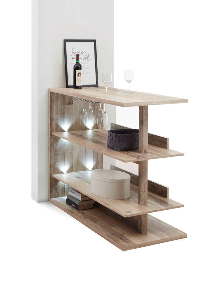 Bartisch Negroni Oldstyle hell Dekor 120x101x55 cm