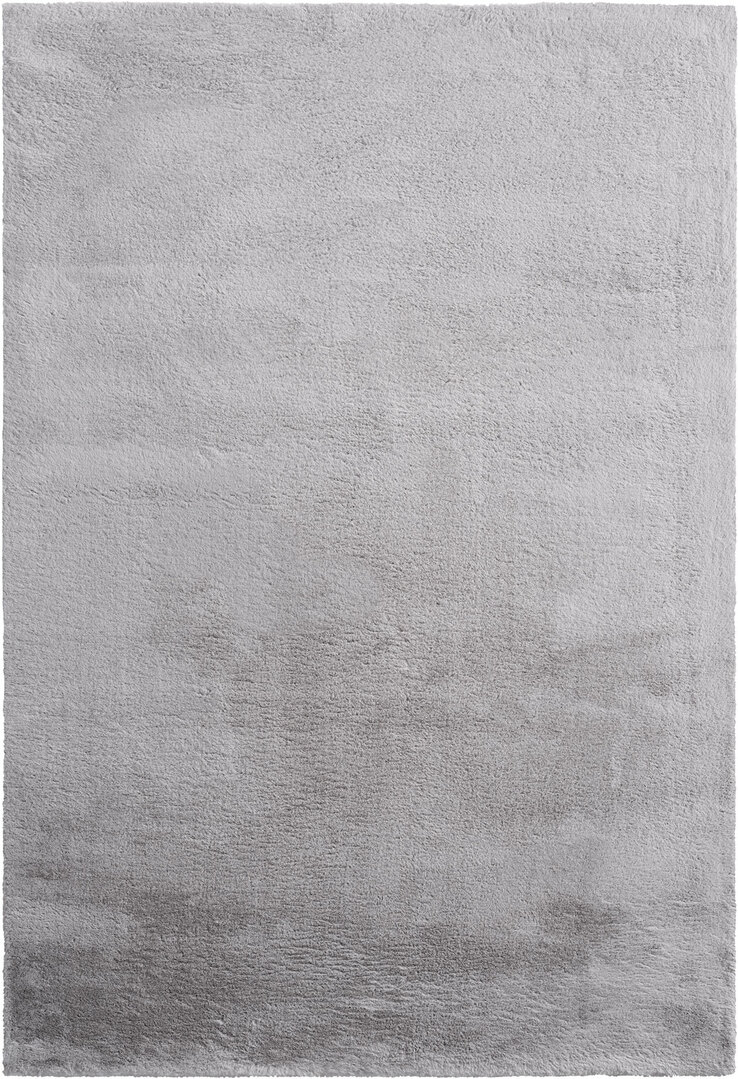 Teppich Fuzzy Grey Kunstfell 120 x 170 cm grau