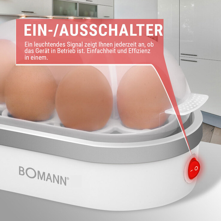 BOMANN Eierkocher EK 5022 CB Weiß 400 Watt