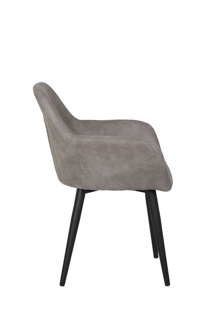 Stuhl Roberta 2er Set grau 55x82x60 cm