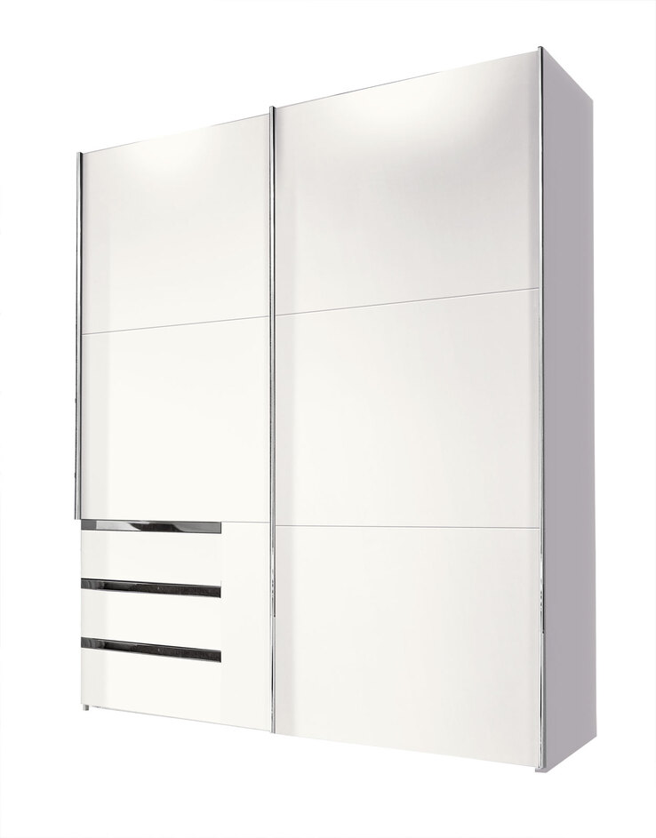 Schwebetürenschrank Level 36 A 250 x 216 cm weiß