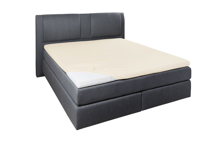Vario Topper-Spannbetttuch 180/200 x 200/220 cm ecru