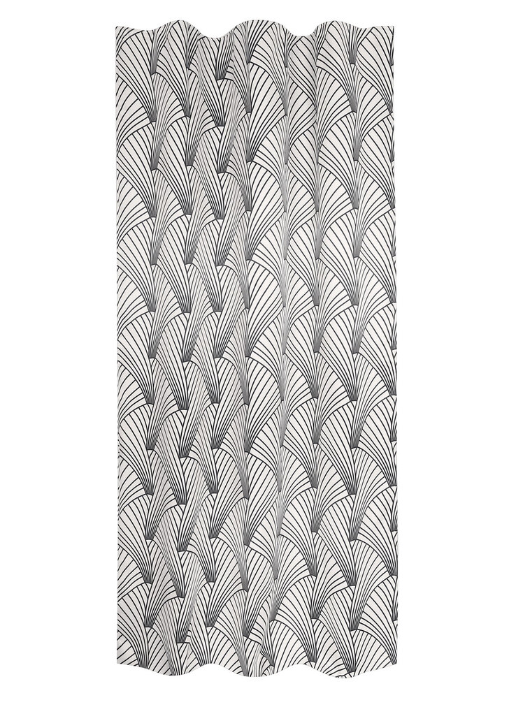 Kombivorhang Oslo 2er-Set 140 x 235 cm schwarz/weiß