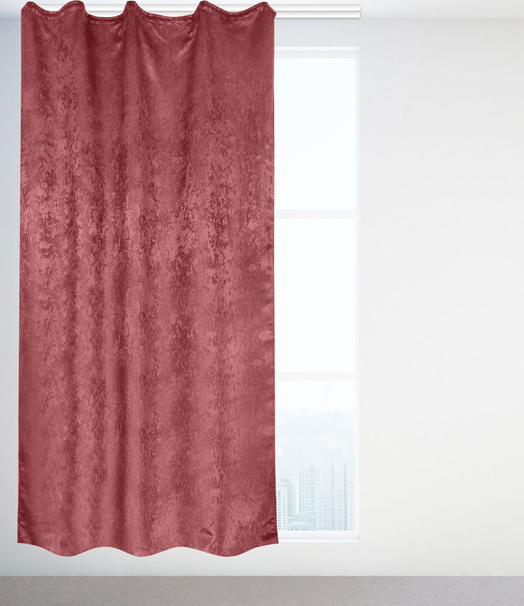 Kombivorhang Lyon 2er-Set 140 x 235 cm terra