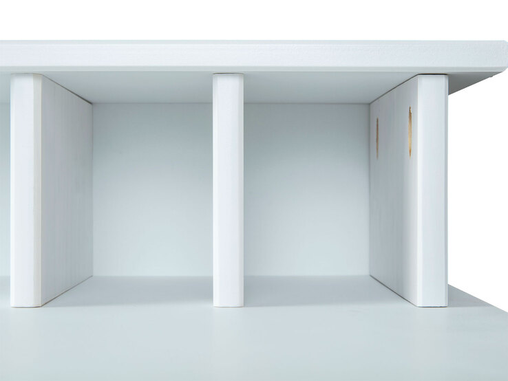 Schreibtisch Lio 110 x 69 cm Kiefer massiv Weiß lackiert