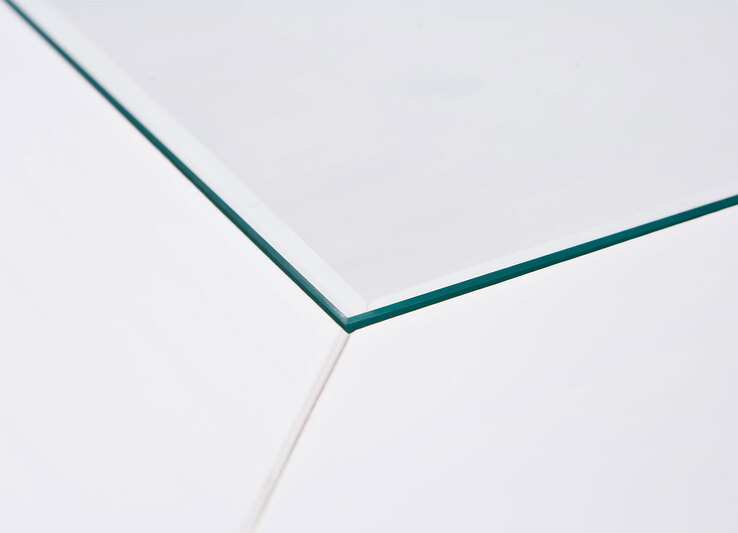 Couchtisch Henry Massivholz Kiefer weiß 75 x 45 x 75 cm