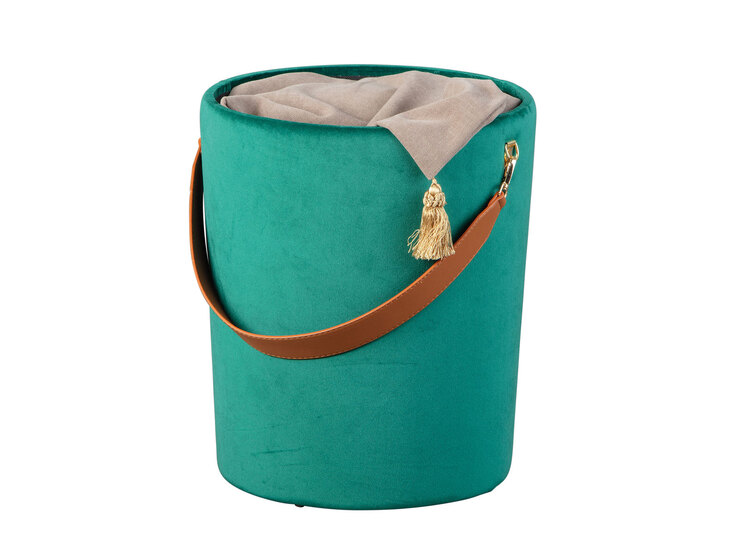 Hocker Jayden grün 35 x 45 x 35 cm