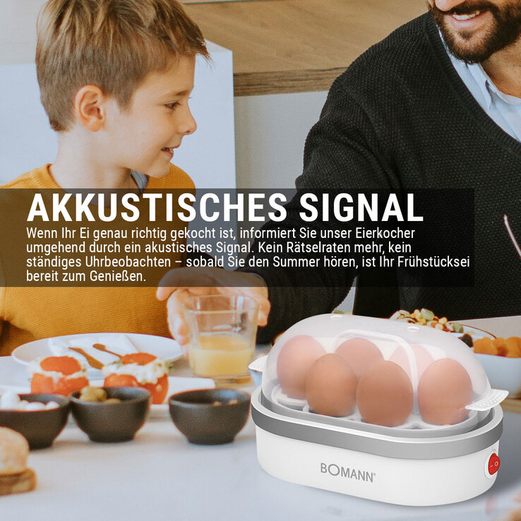 BOMANN Eierkocher EK 5022 CB Weiß 400 Watt