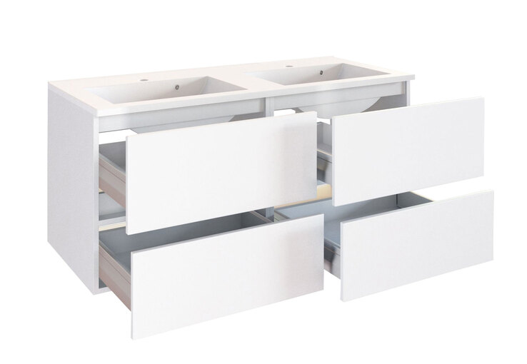 Waschtisch Baabe 120 x 56 cm weiß matt