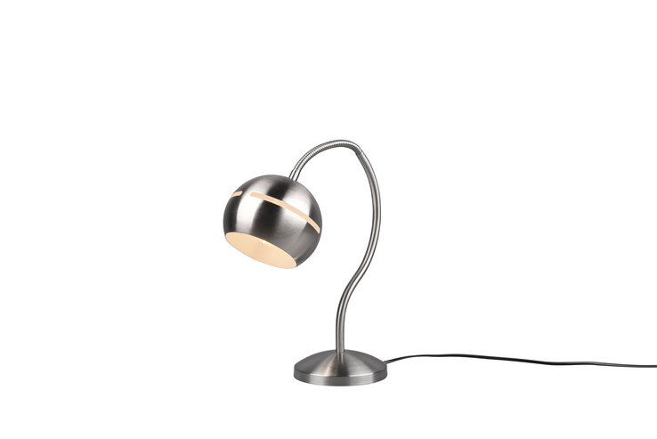 Fletcher Tischleuchte 593300107 grau, silberfarbig, B/H: 15 / 42,5 cm, Metall