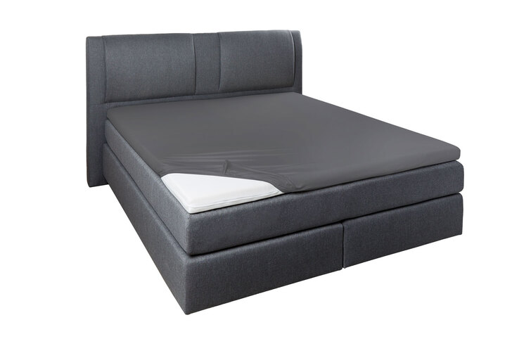 Vario Topper-Spannbetttuch 140/160 x 200/220 cm anthrazit